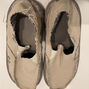 Sanuk Tan Loafers Slip-Ons Casual